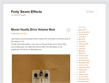 Tablet Screenshot of fortyseveneffects.com